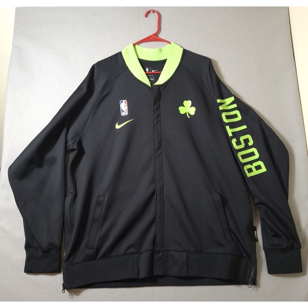 Nike NBA Boston Celtics Warm-Up Jacket Full Zip Men's Large Black City Edition